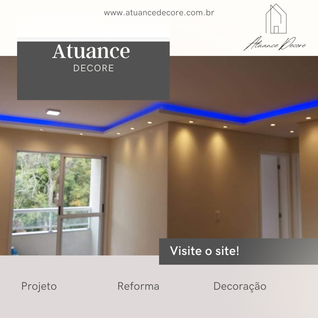 🛠️ Realize sua reforma em Curitiba com a Atuance Decore. Soluções criativas em drywall, forros, iluminação e interiores para transformar seu espaço com qualidade e estilo!