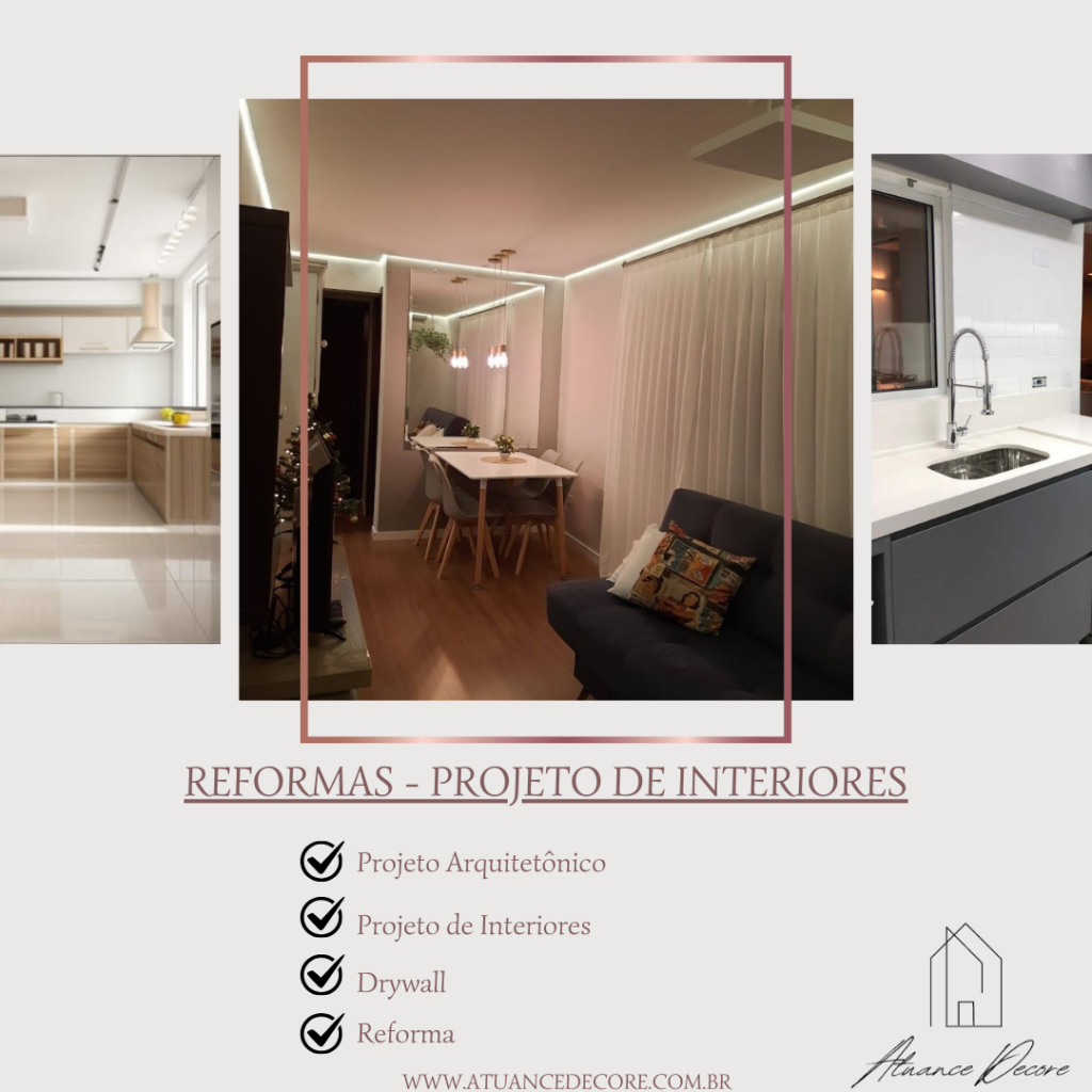 Transforme seu apartamento pequeno com soluções criativas em decoração. A Atuance Decore cuida de todo o projeto e execução para otimizar seu espaço com estilo!